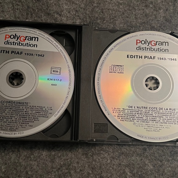 EDITH PIAF L'Integrale 1936-1945 [Box] (CD, Oct-1988, 4 Discs, Verve) - Picture 7 of 7